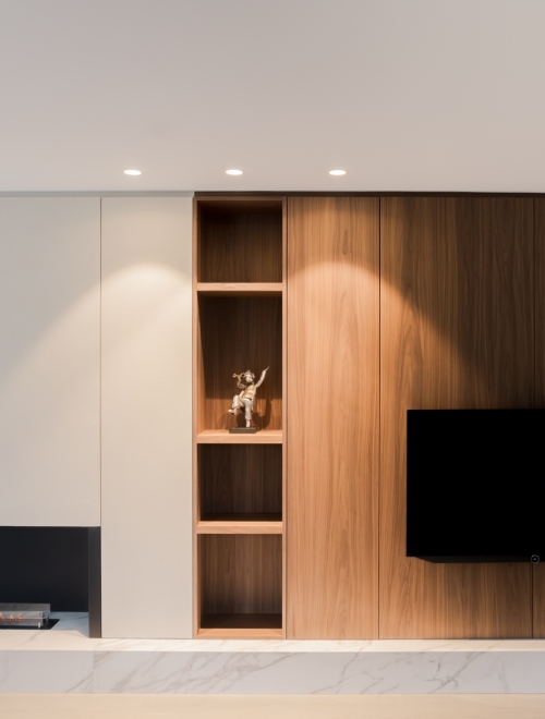 Prime spanplafond in combinatie met op maat gemaakt meubel