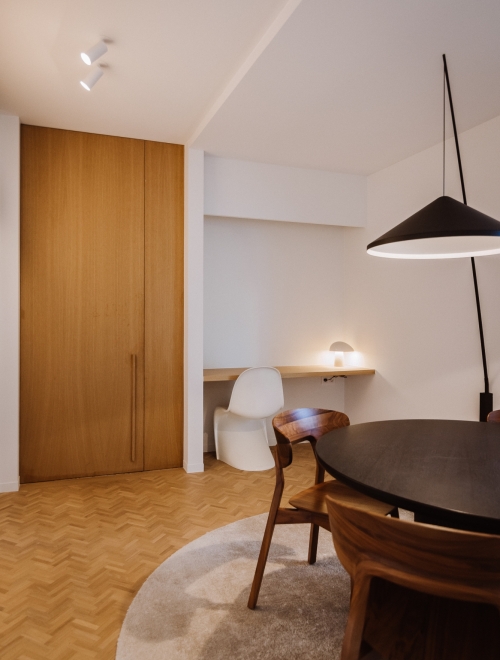 Akoestisch spanplafond in home office