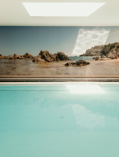 Wonderwall akoestische spanwand in wellness