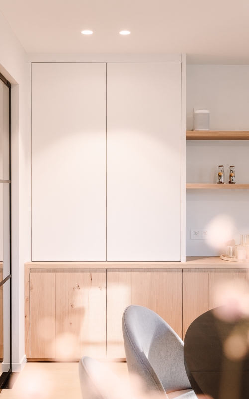 Akoestisch spanplafond in home office