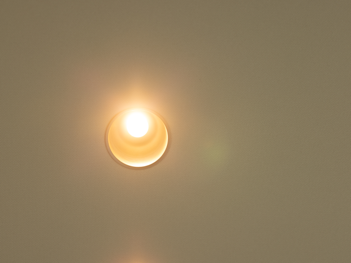 Kanvas spanplafond in detail
